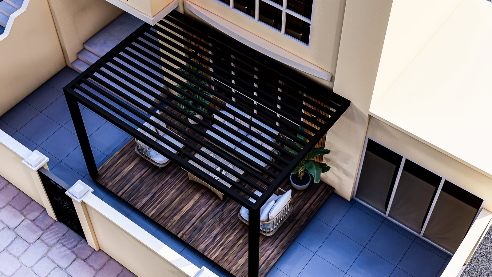 Montagearbeiten und Terrassenüberdachung